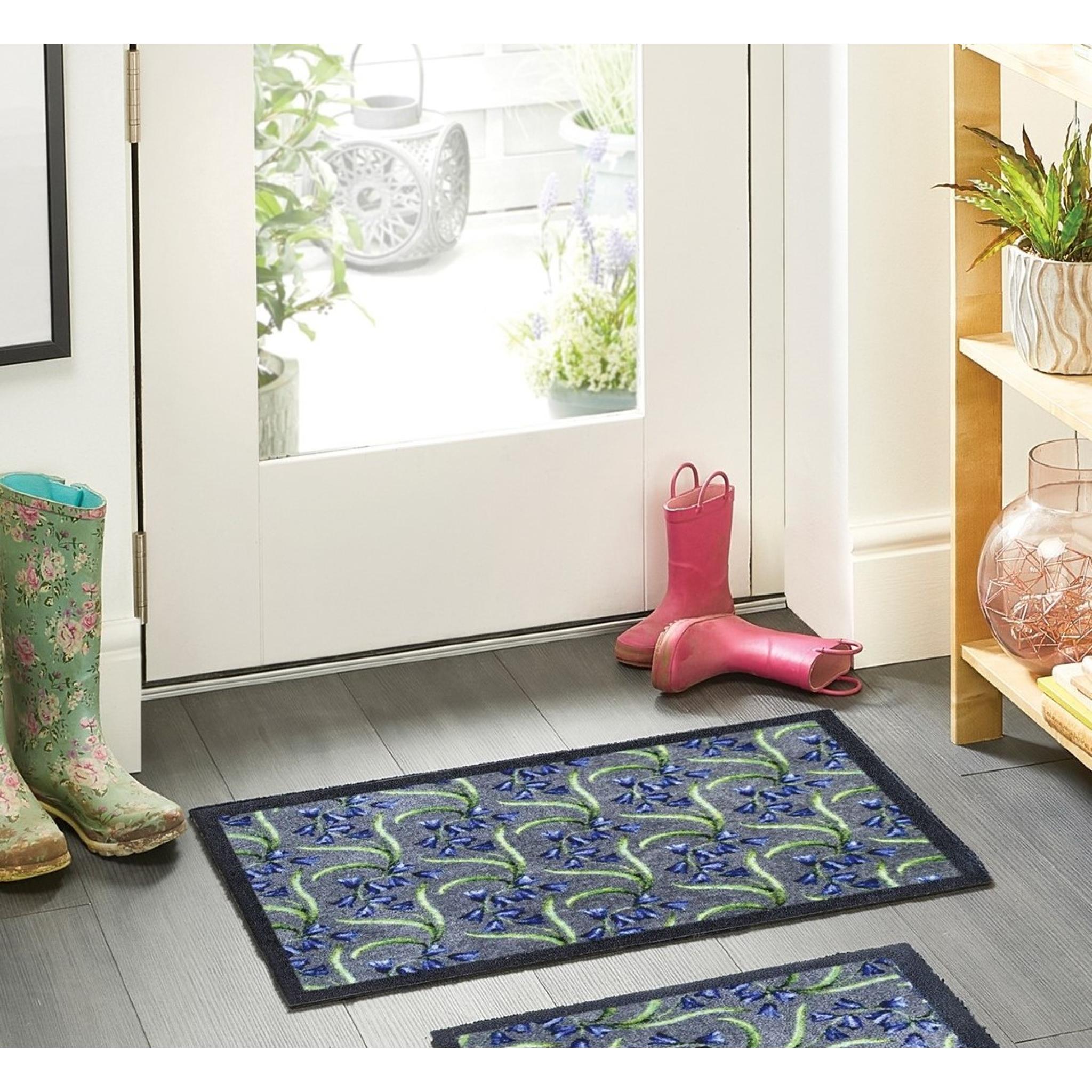 My Mat Nylon Indoor Pattern My Bluebells Washable Non-Slip Entrance Rug Small 50 x 75 cm (2'x2'5")