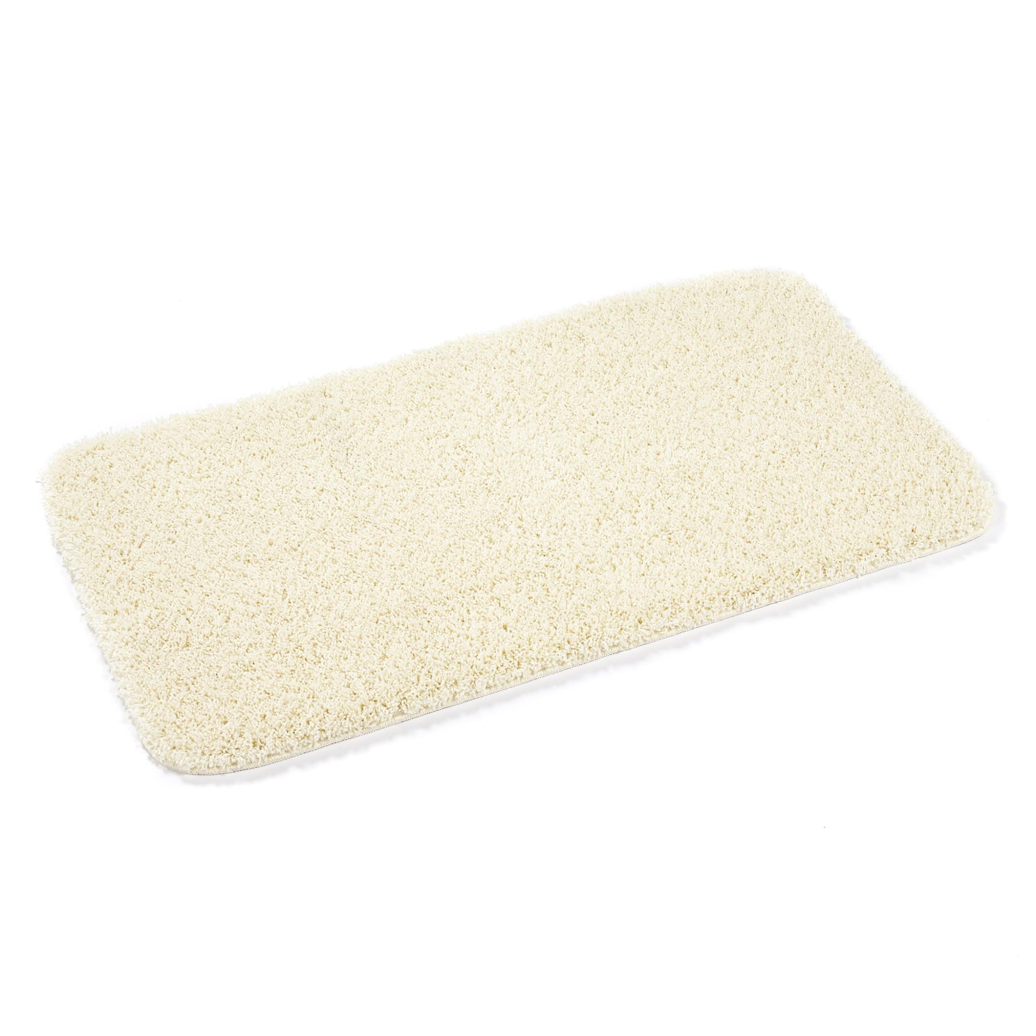 Buddy Bath Washable Shaggy Mats Non-Slip Rug in Ivory Jumbo 60x80 cm