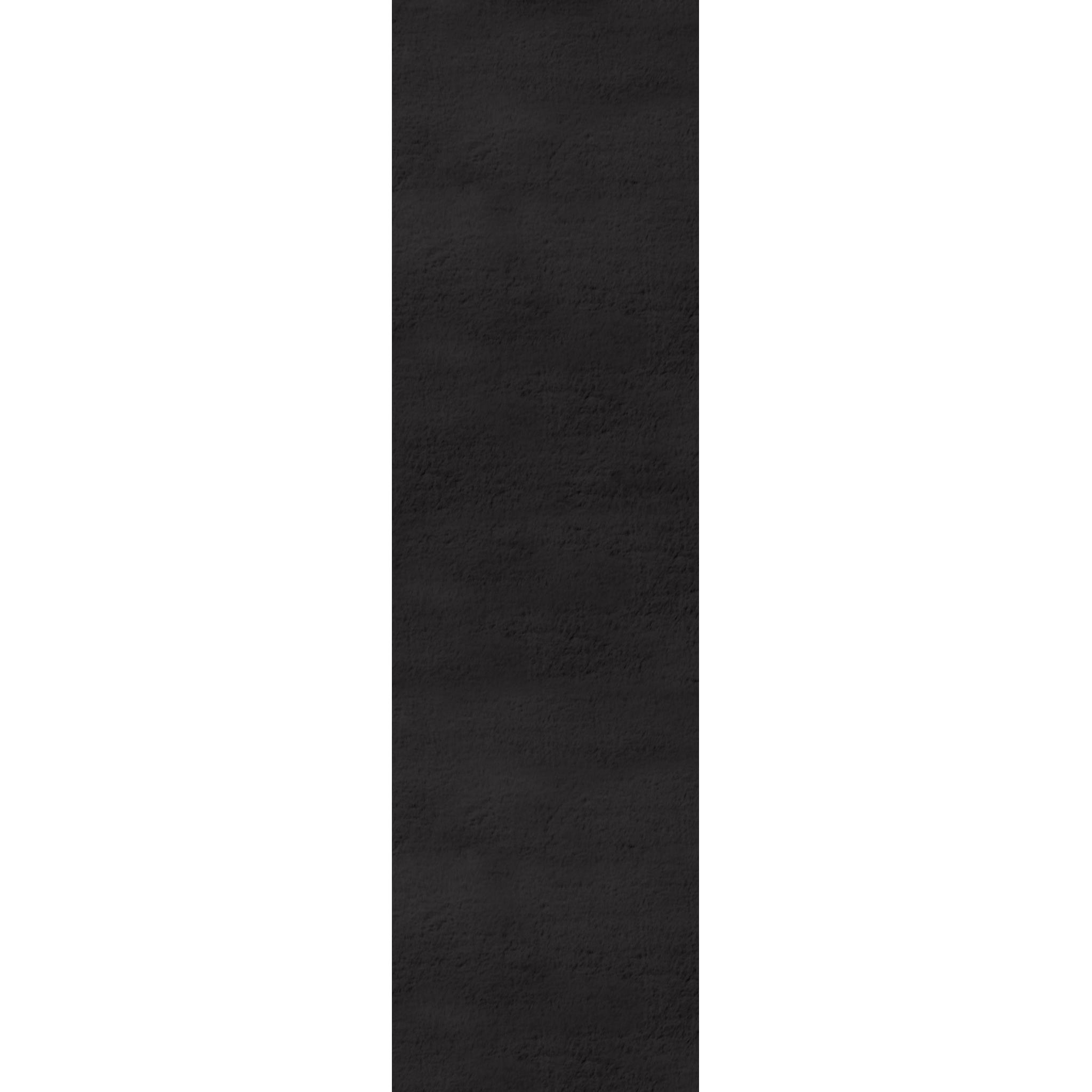 Luxe Faux Fur Plain Super Soft Shaggy Rug in Charcoal Grey Runner 60x180 cm (2'x5'11")