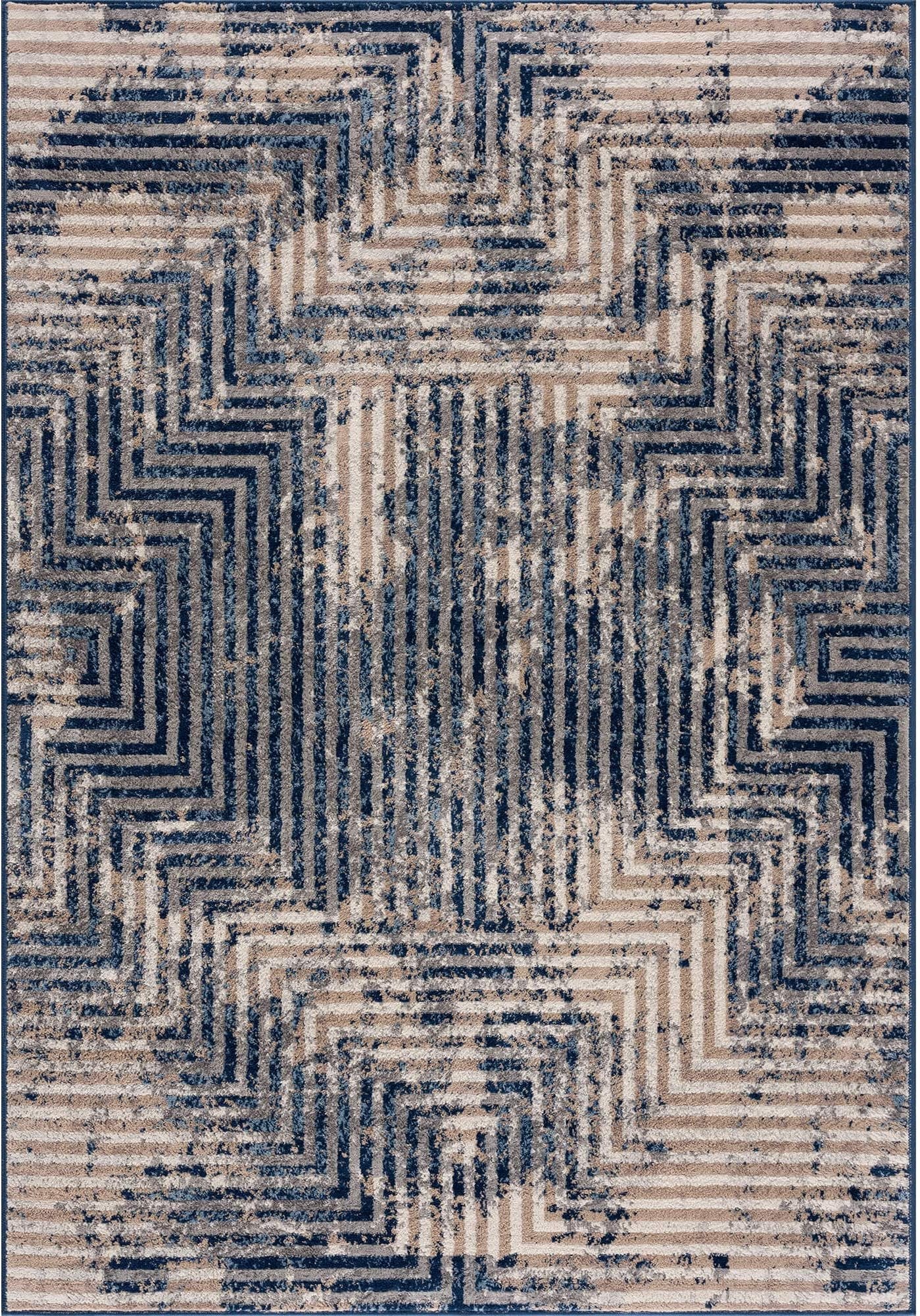 Montana Modern Blue Rug | 3760N