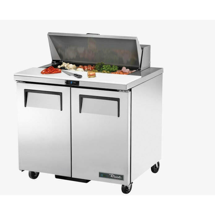 True TSSU-36-08-HC Two Door 8x1/6GN Saladette Counter 240 Litres