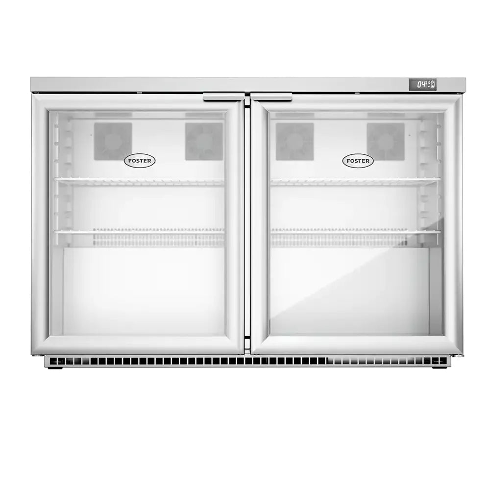 Foster HR360G Undercounter Double Glass Door Fridge 360 Litres