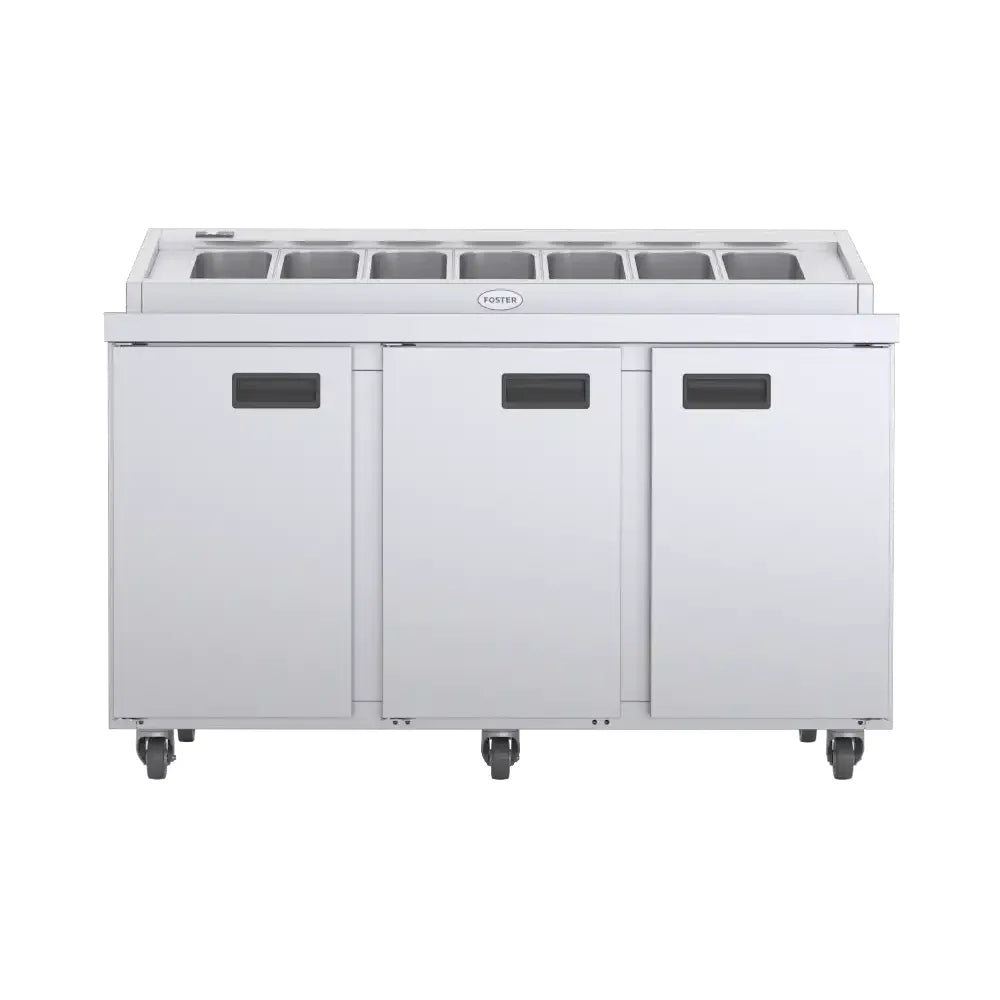 Foster FPS3HR 3 S/S Door Refrigerated Saladette Prep Counter 420 Litres