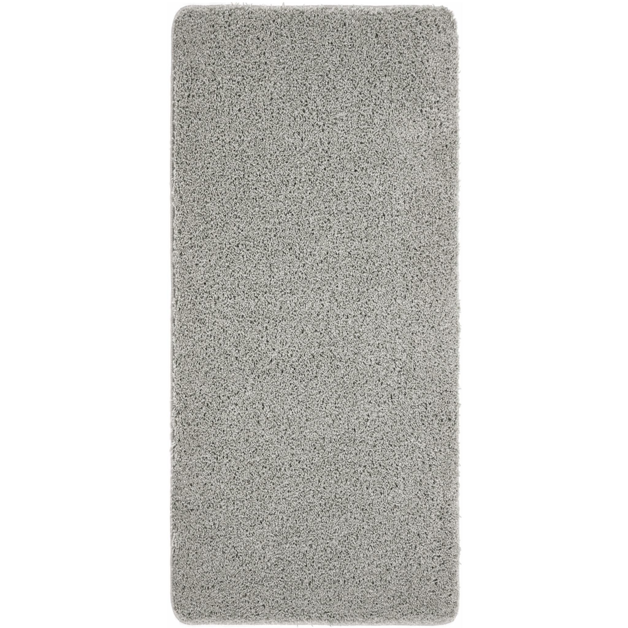 Buddy Bath Washable Shaggy Mats Non-Slip Rug in Ghost Grey Runner 67x120 cm