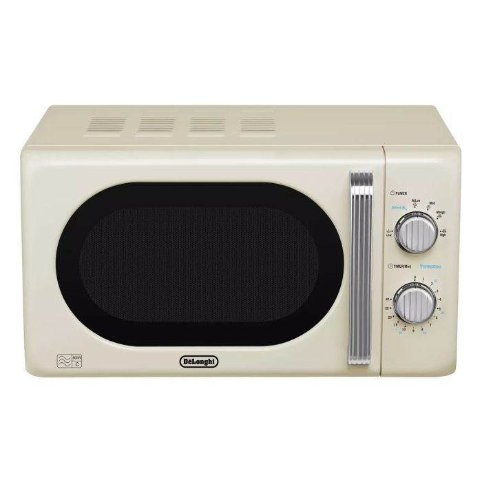 De'Longhi P80H20L Argento Flora 20L Standard Microwave 800W - Cream