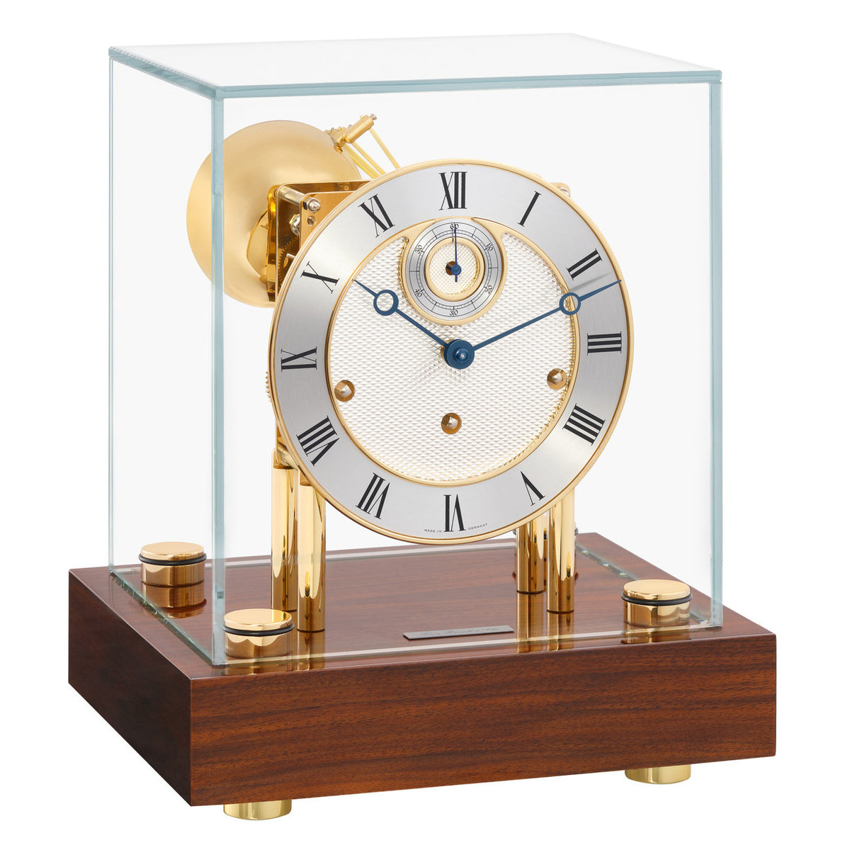 Hermle Chigwell Mechanical Mantel Clock - Walnut - Westminster Chime