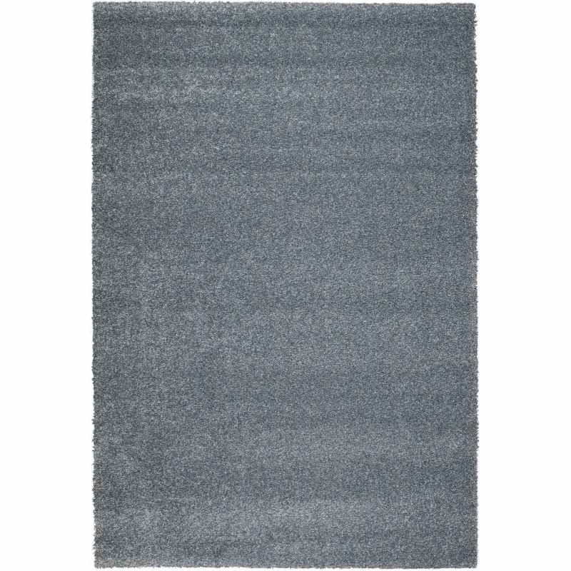 Mehari 23001 9656 Plain Shaggy Rugs in Blue Multi