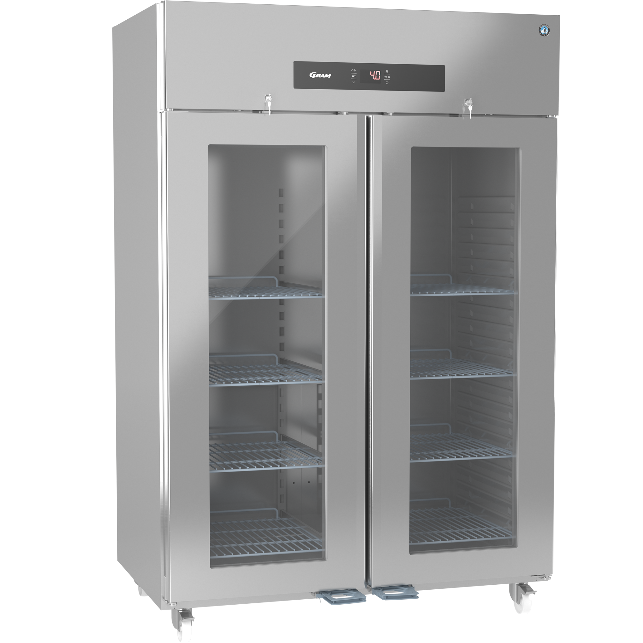 Hoshizaki Premier KG 140 C U 140 Upright Double Glass Door Fridge 1400 Litres