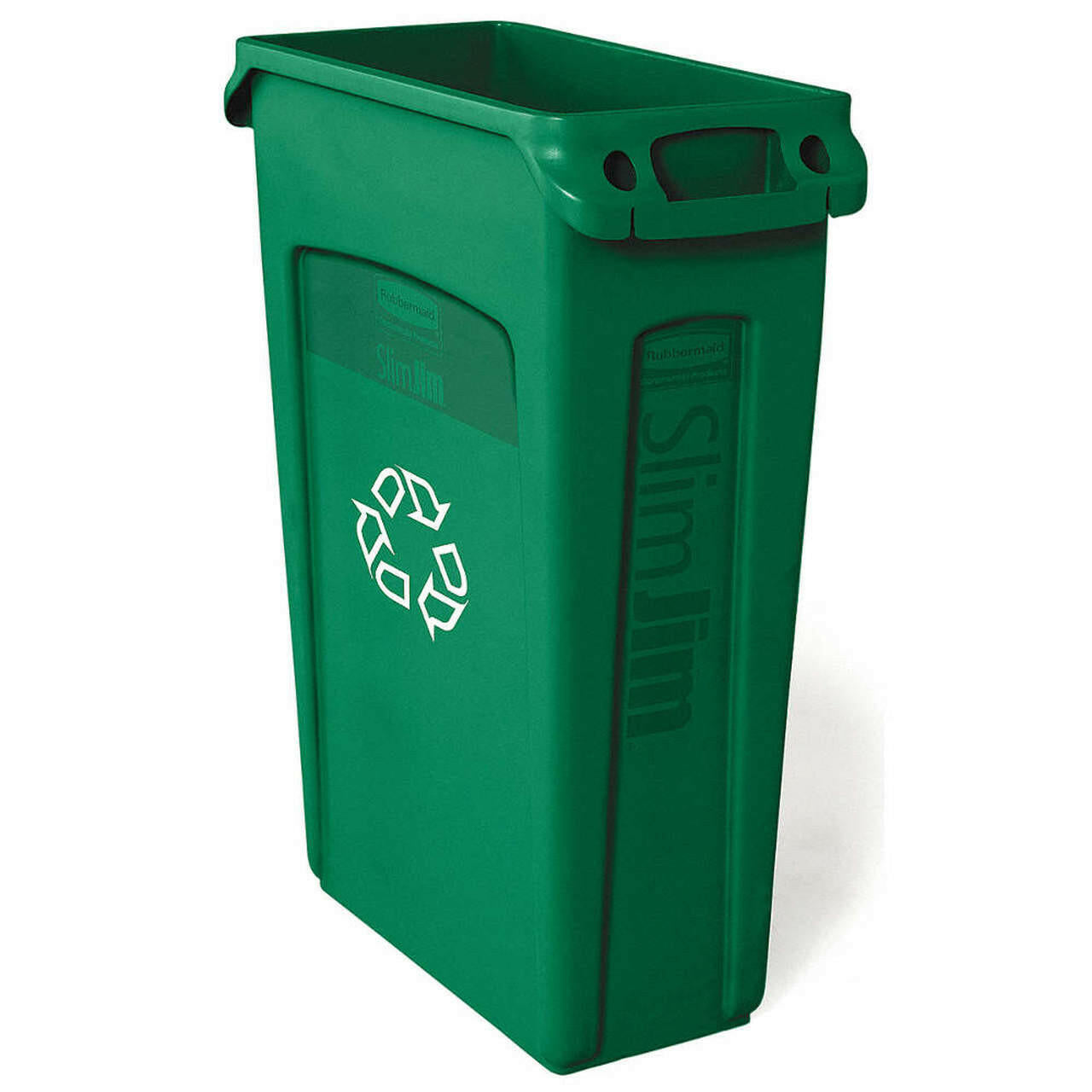 Rubbermaid Slim Jim Green Bin With Venting Channels 87L
