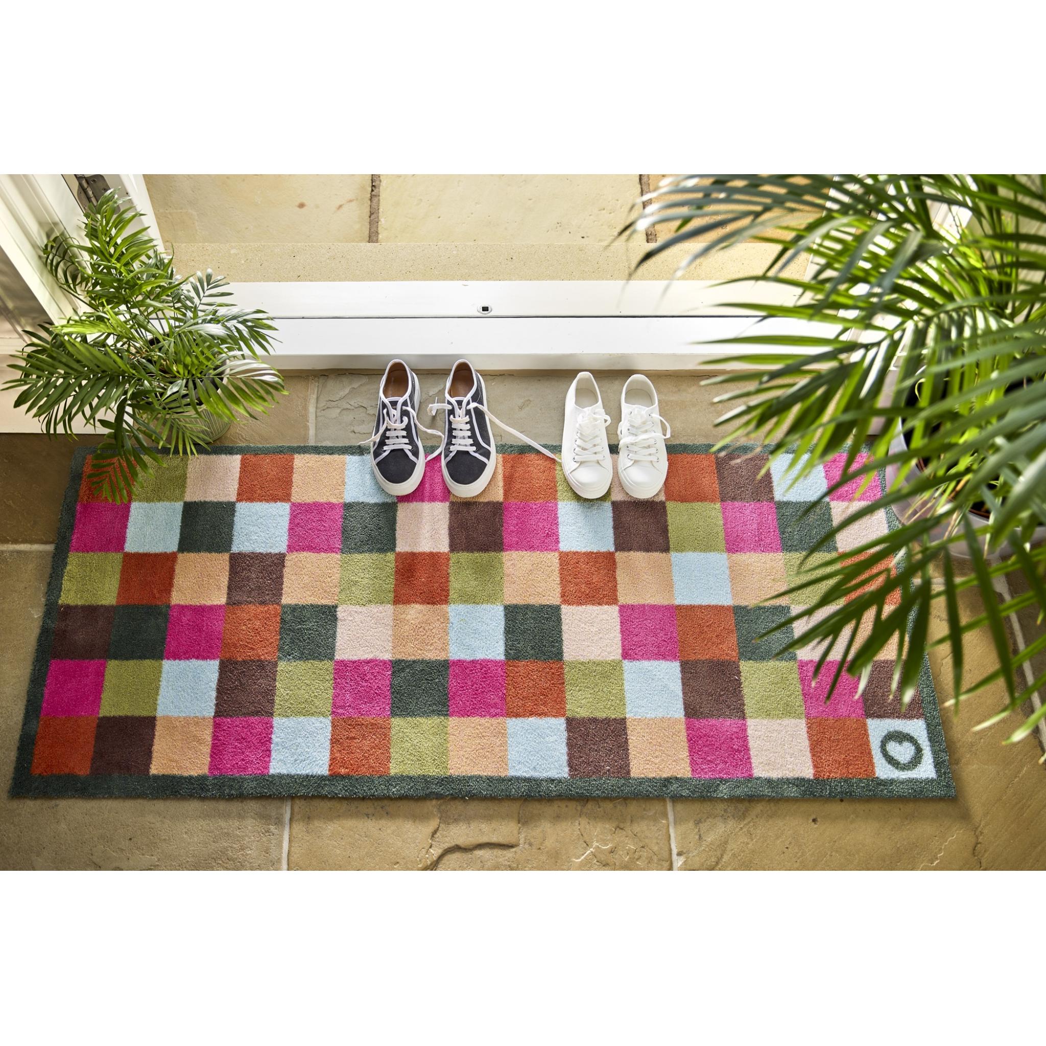 Hug Rug Allsorts Check Mat Home Entrance Hallway Runner Non-Slip Rug Runner 65x150 cm (2'1"x4'11")