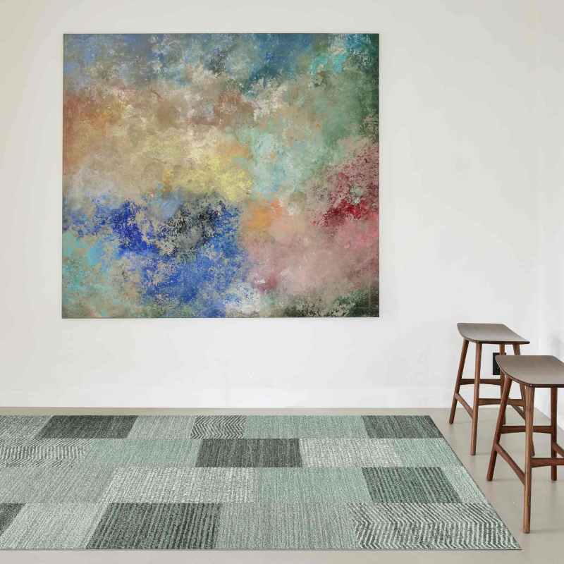 Liberty Geometric Modern Rugs 34100 4272 in Green