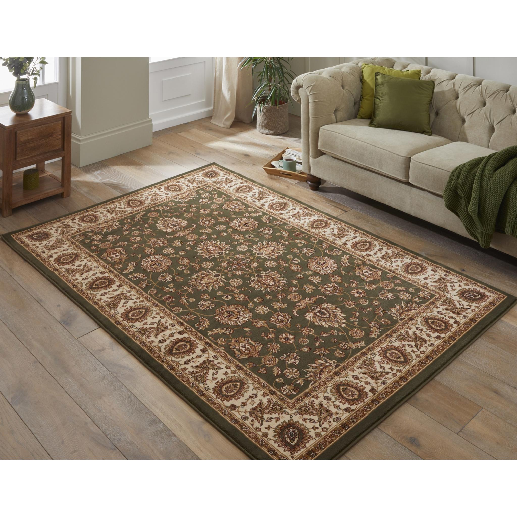 Grand Heritage GH102 Traditional Oriental Floral 1 Million Point Quality Classic Rug in Green Medium 120x170 cm (4'x5'6")