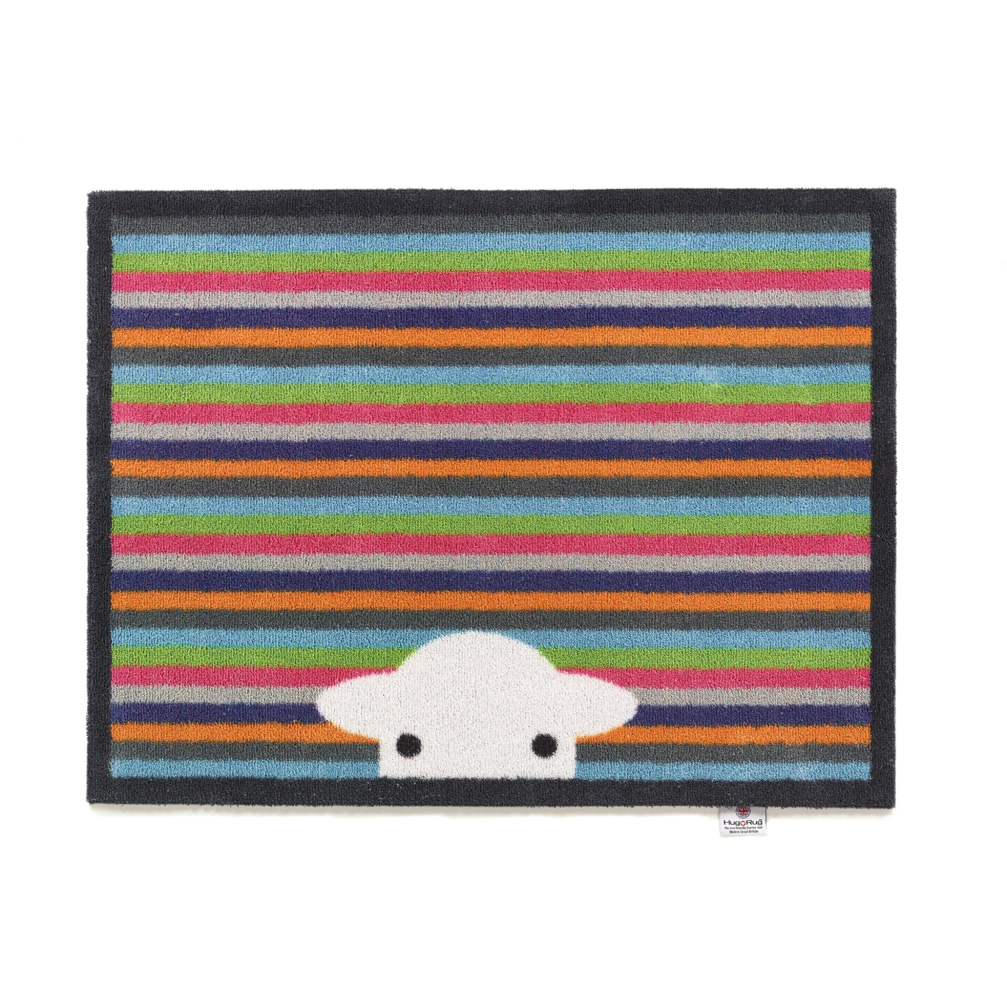 Hug Rug Peep Stripe Herdy Multi Mat Home Entrance Kitchen Hallway Runner Non-Slip Rug 65x85 cm (2'1"x2'9")