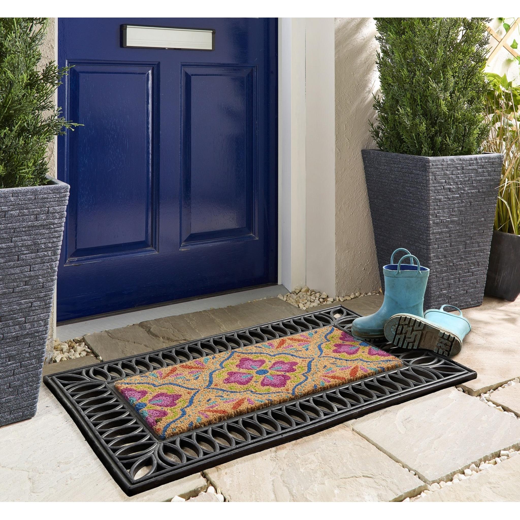 My Mat Coir Insert Bright Tile Coir Insert Brgiht Tile 23x53cm