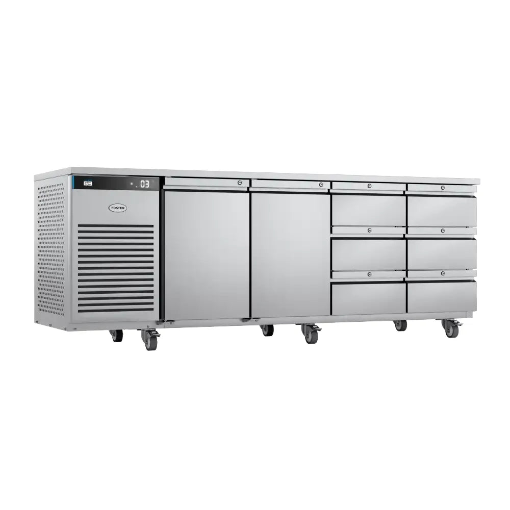 Foster EcoPro G3 EP1/4H 2 Doors 6 Draws Counter Fridge 585 Litres