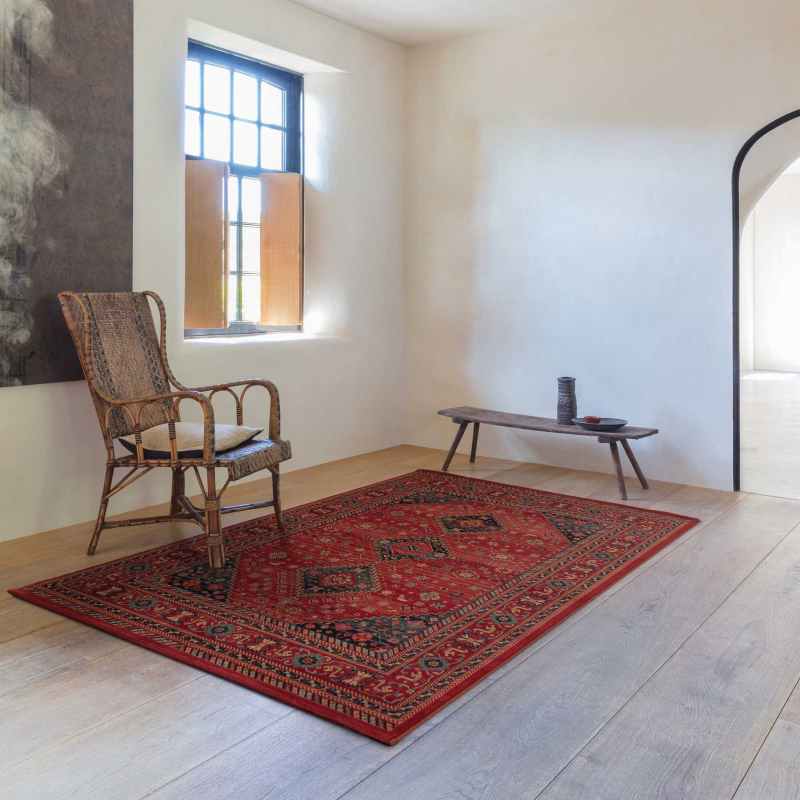 Royal Kashqai Traditional Wool Rugs 4345 300 in Red
