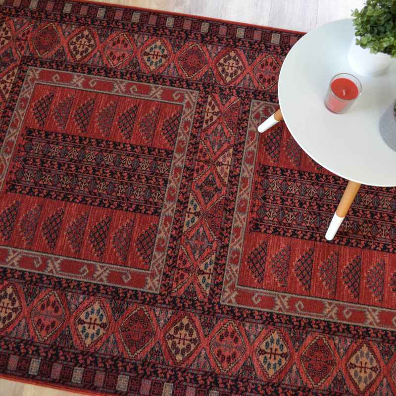 Royal Kashqai Traditional Wool Rugs 4346 300 in Red