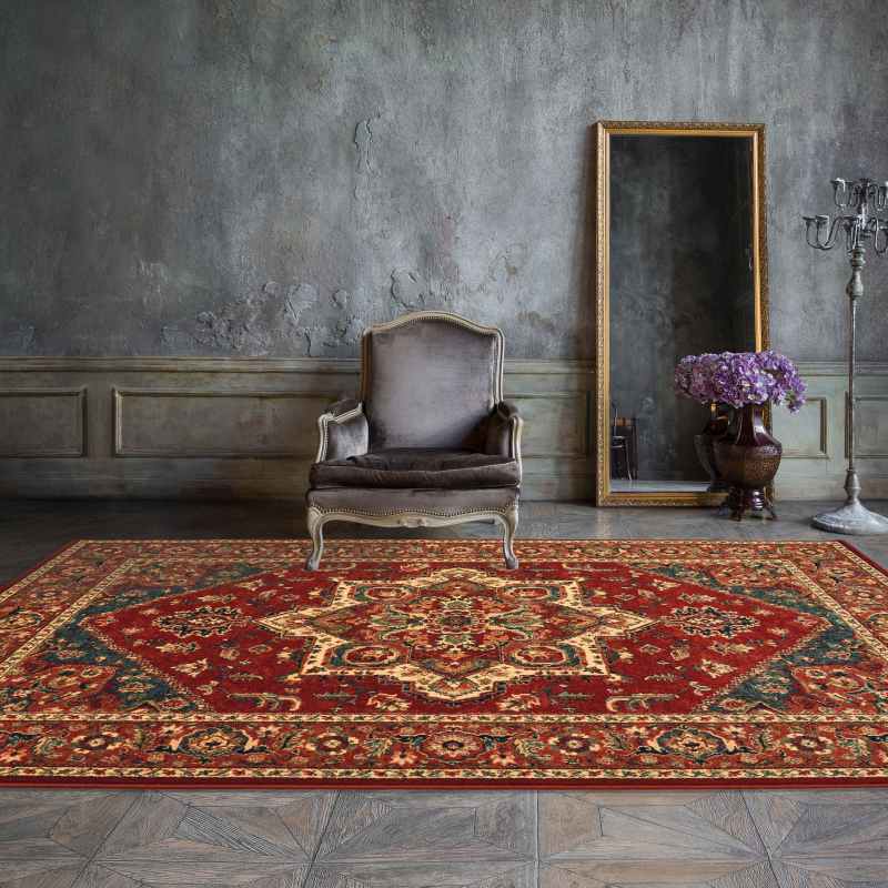 Royal Kashqai Traditional Wool Rugs 4354 300 in Red