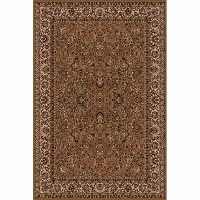 Kashqai Traditional Persian Rugs 4362 600 in Olive Green