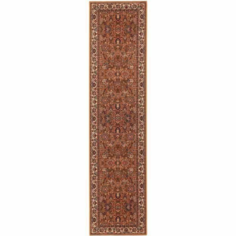 Royal Kashqai Traditional Hallway Runner Rugs 4362 600 in Gold