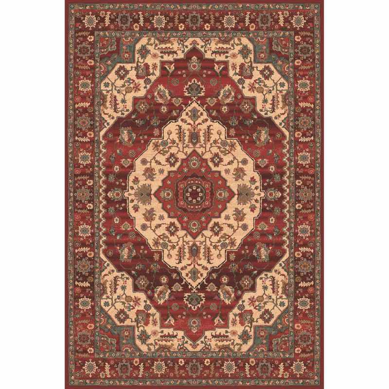 Kashqai 4377 300 Traditional Kazak Wool Rug in Red