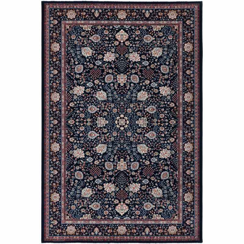 Kashqai Traditional Persian Wool Rugs 45325 500 in Navy Blue