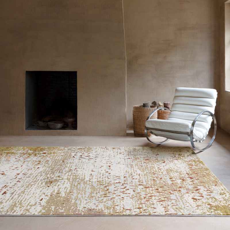 Stella Modern Abstract Wool Rugs 47205 JC000 in Gold