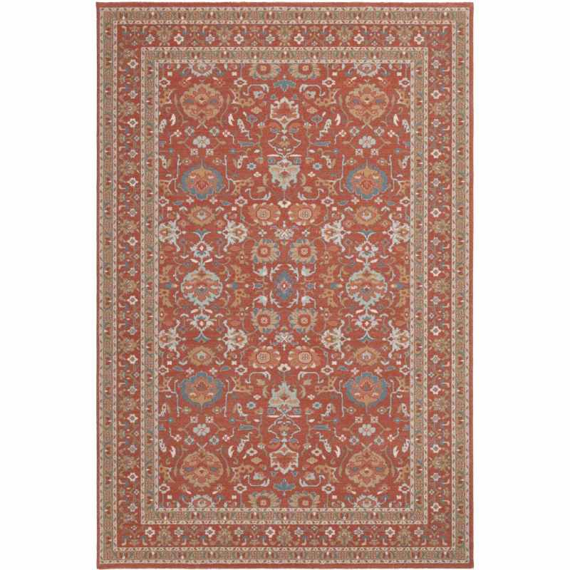 Phoenix Traditional Wool Wilton Floral Rug 47726 300