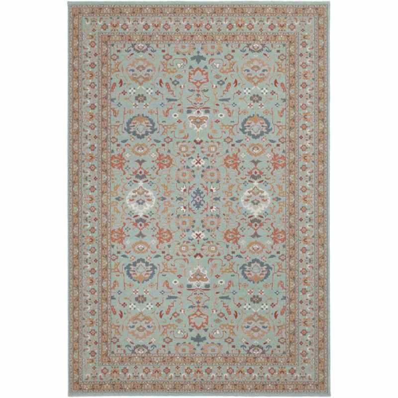 Phoenix Traditional Wool Wilton Floral Rug 47726 400