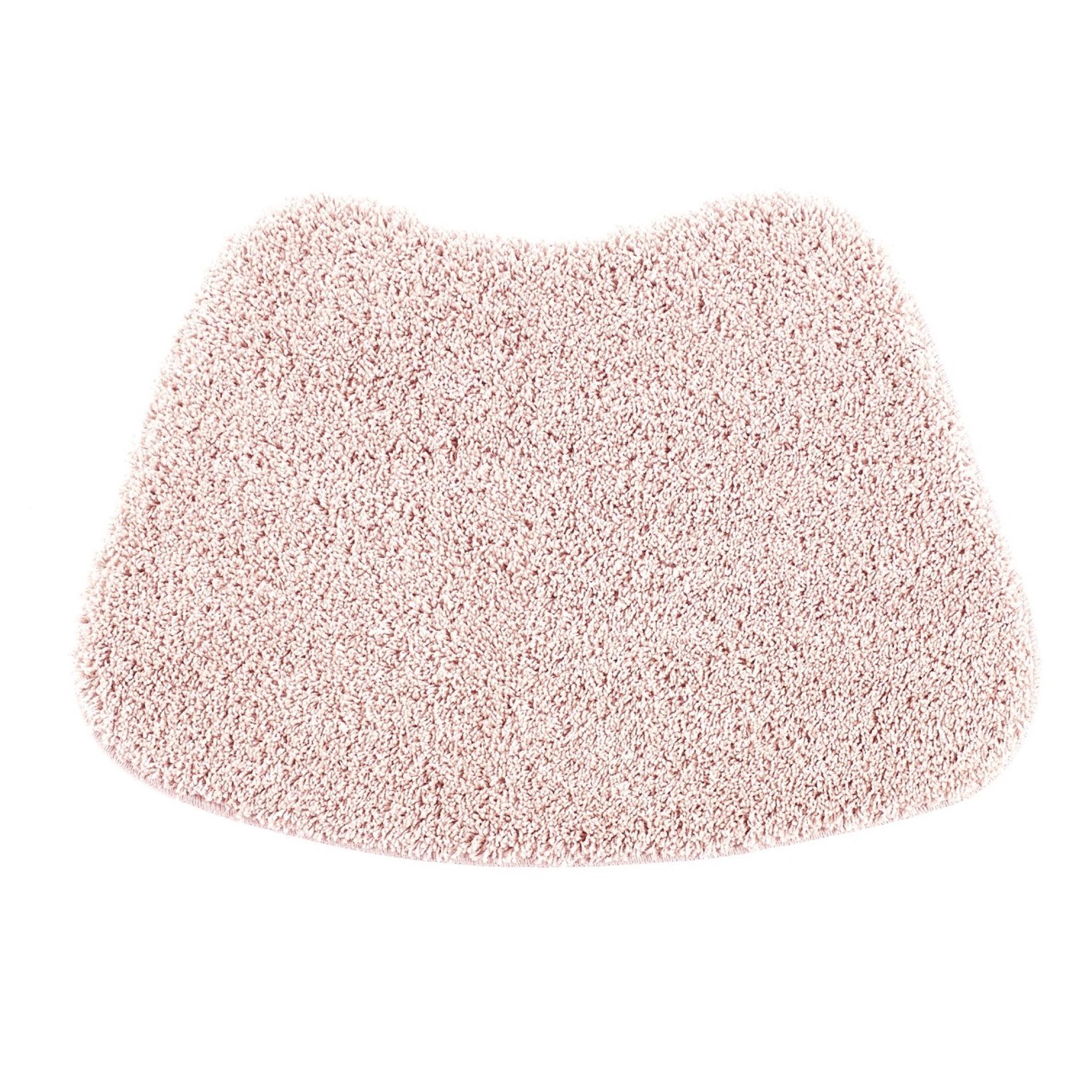 Buddy Bath Washable Shaggy Mats Non-Slip Rug in Soft Pink Curve 50x80 cm