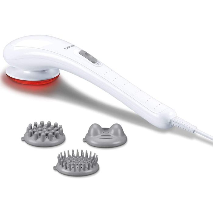 Beurer MG21 Infrared Massager for Back, Shoulders 3 Massage Varying Attachments