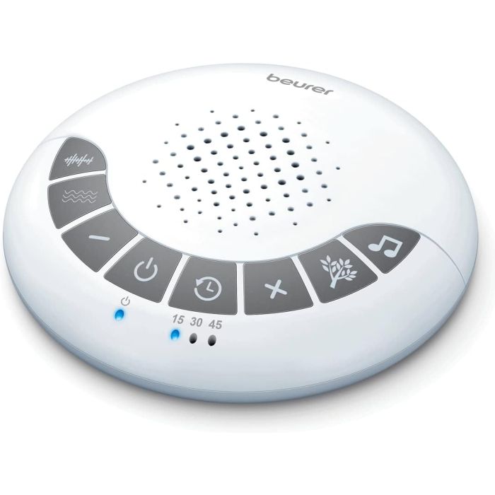 Beurer SL15 White Noise Machine with 4 Soothing Sounds Auto Shut-Off Sleep Timer