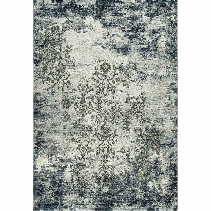 Canyon Traditional Distressed 52004 5242 Rugs in Grey