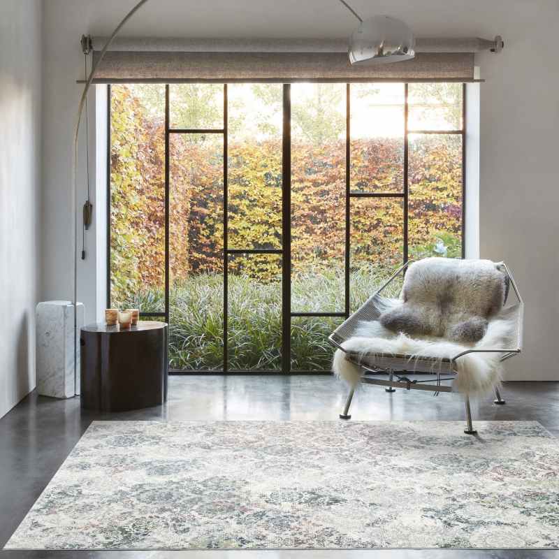 Canyon Modern Abstract Damask Rugs 52045 6464 in Beige