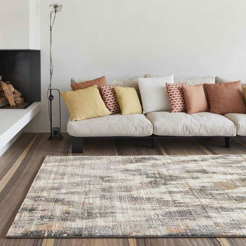 Canyon Abstract Chevron 52053 3626 Rugs in Rust Orange