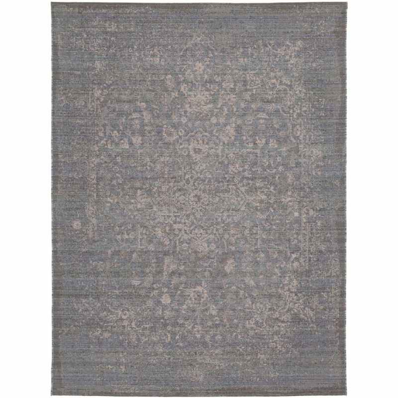Ziba 52086 KX500 Traditional Medallion Wool Rugs in Grey