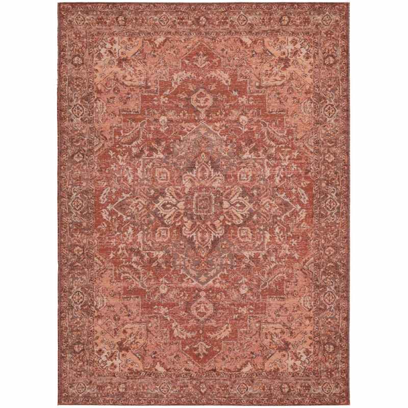 Ziba 52102 MT301 Traditional Medallion Wool Rugs in Red