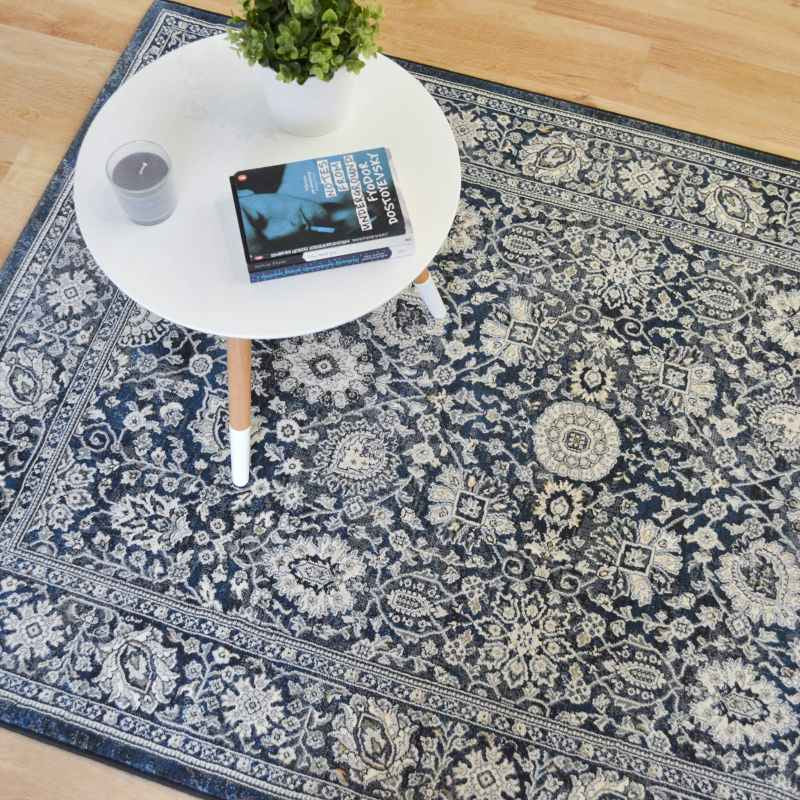 Da Vinci Traditional Floral 57125 3636 Rugs in Grey