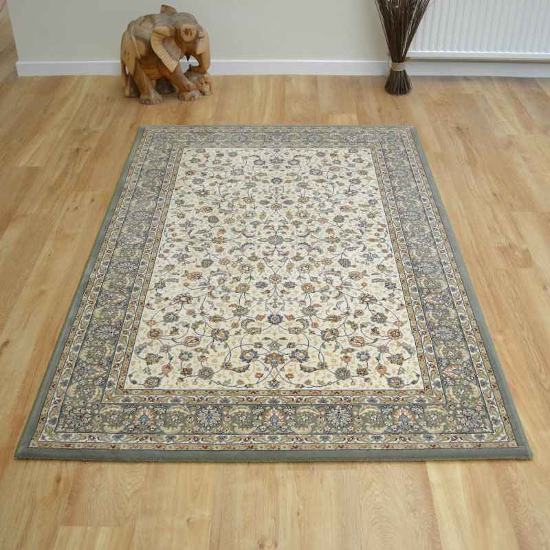 Da Vinci Traditional Bordered 57221 6444 Rugs in Green