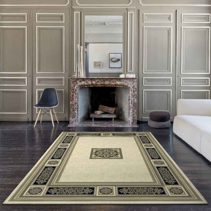 Da Vinci Traditional Bordered 57801 6223 Rugs in Cream