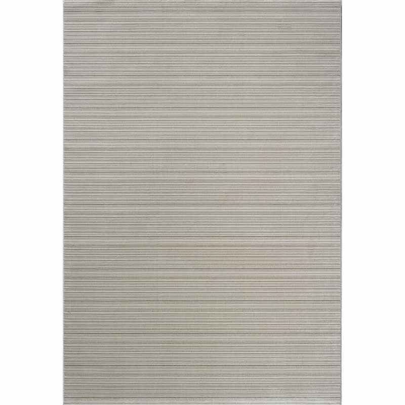 Oslo 59012 9595 Carved Textured Striped Rugs in Beige