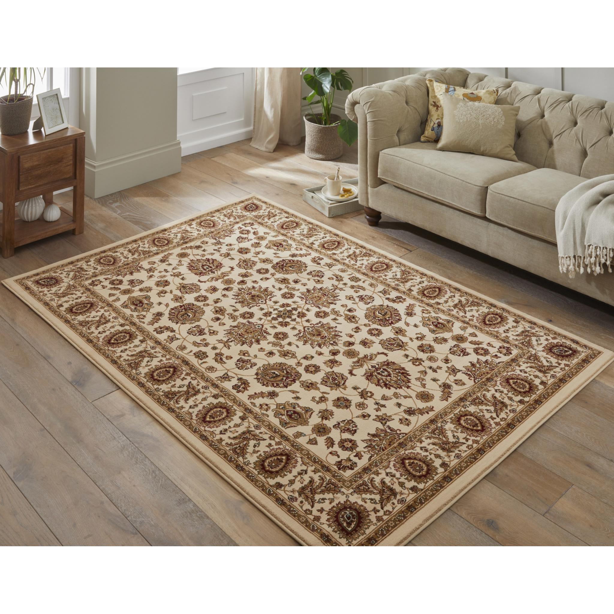 Grand Heritage GH102 Traditional Oriental Floral 1 Million Point Quality Classic Rug in Cream Medium 120x170 cm (4'x5'6")