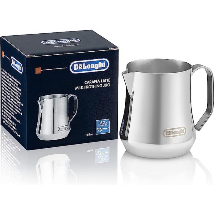 De'Longhi DLSC060 Milk Frothing Jug 350mL Genuine Accessories Stainless Steel