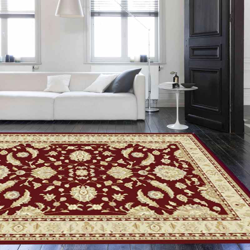 Noble Art Traditional Bordered Rugs 65124 390 in Red