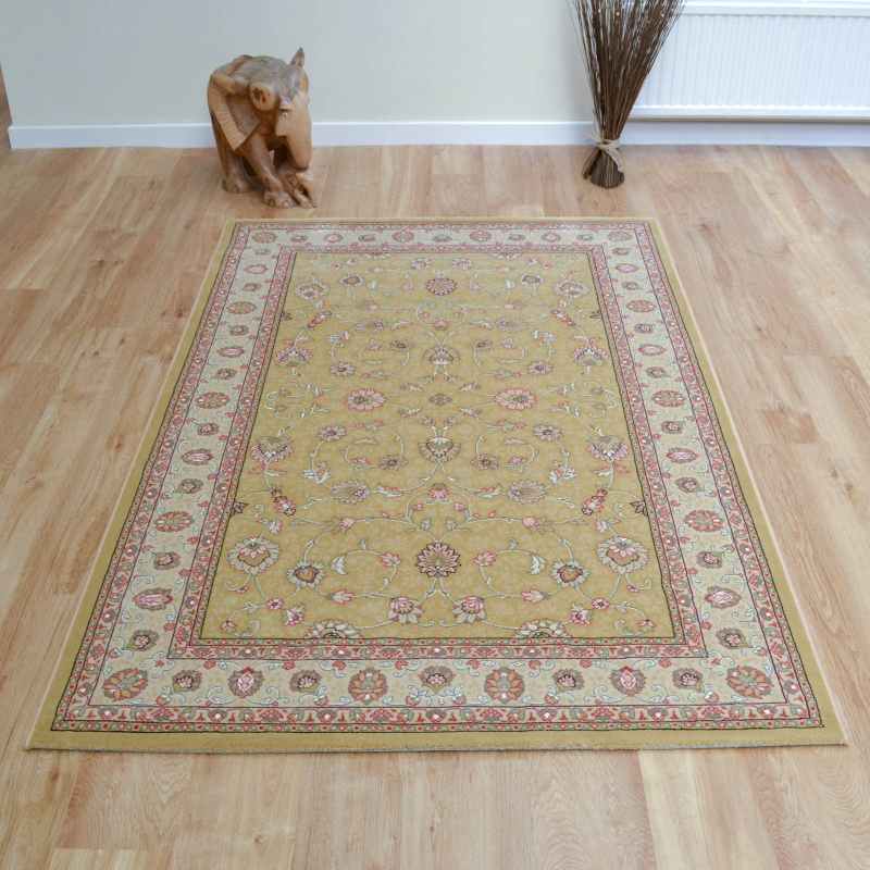Noble Art Traditional Bordered Rugs 6529 790 Gold