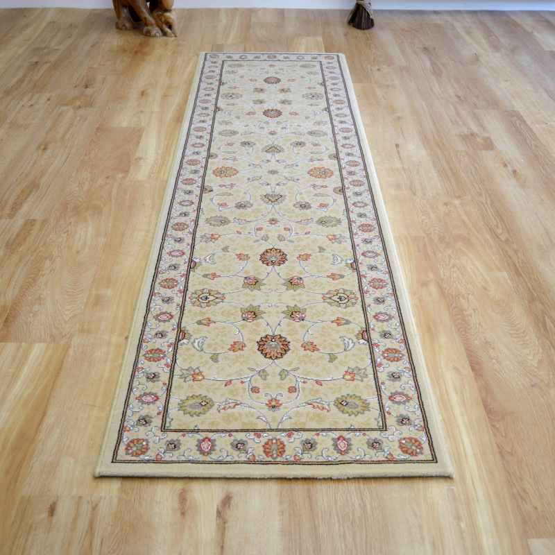 Noble Art Traditional Bordered Runner Rugs 6529 190 in Cream