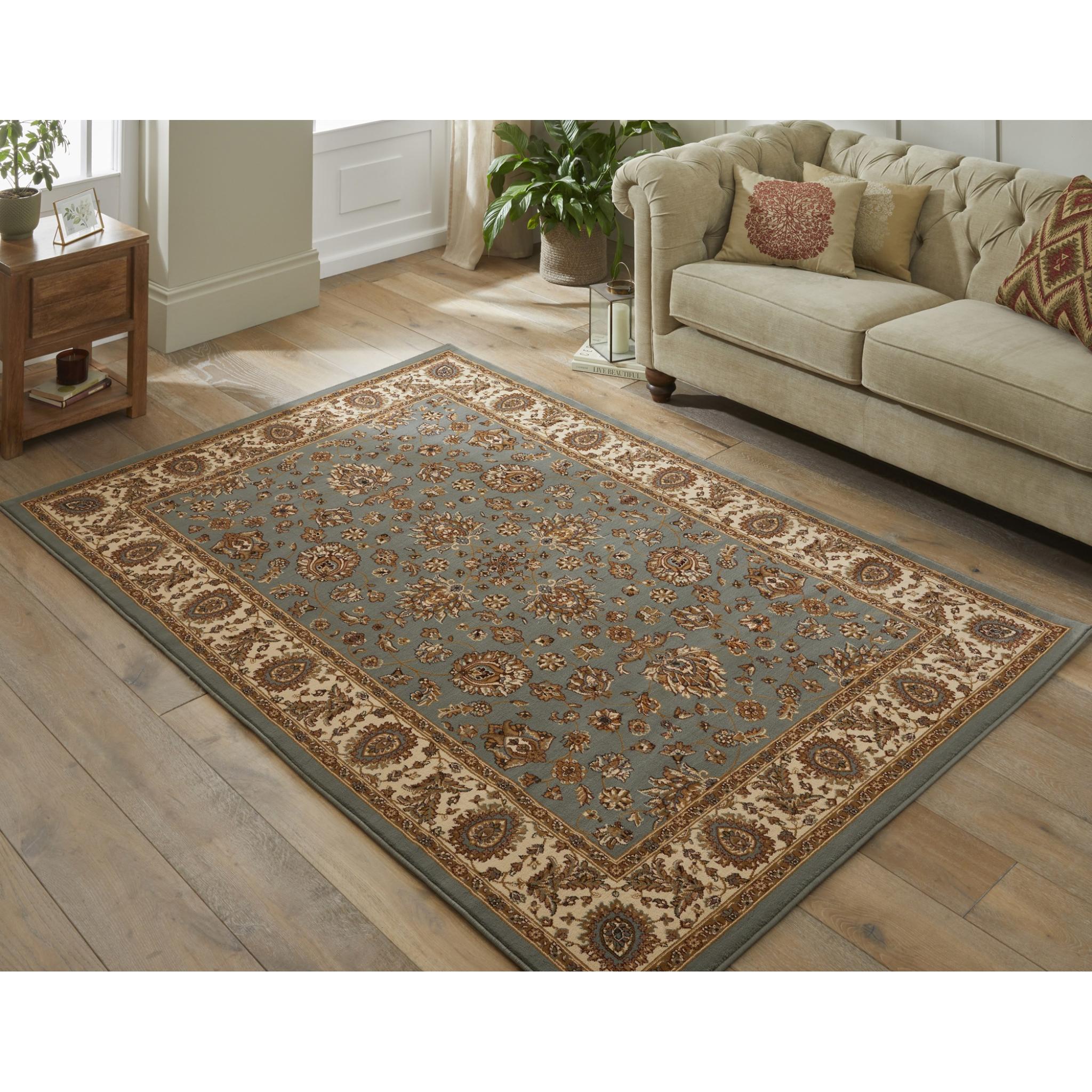 Grand Heritage GH102 Traditional Oriental Floral 1 Million Point Quality Classic Rug in Blue Medium 120x170 cm (4'x5'6")