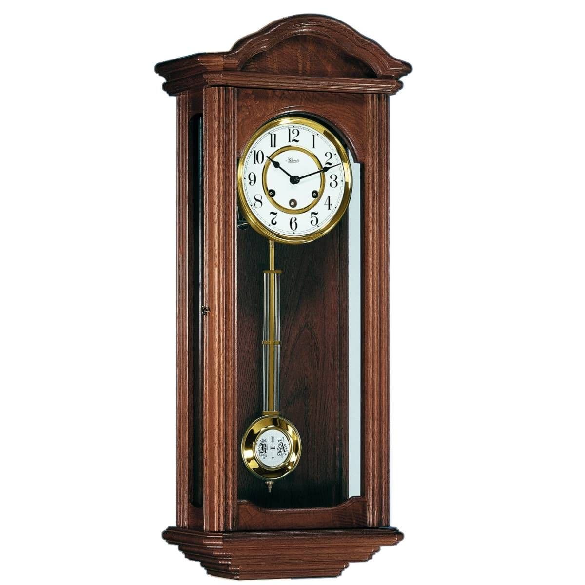 Hermle Lincoln Mechanical Wall Clock - Walnut - Westminster Chime