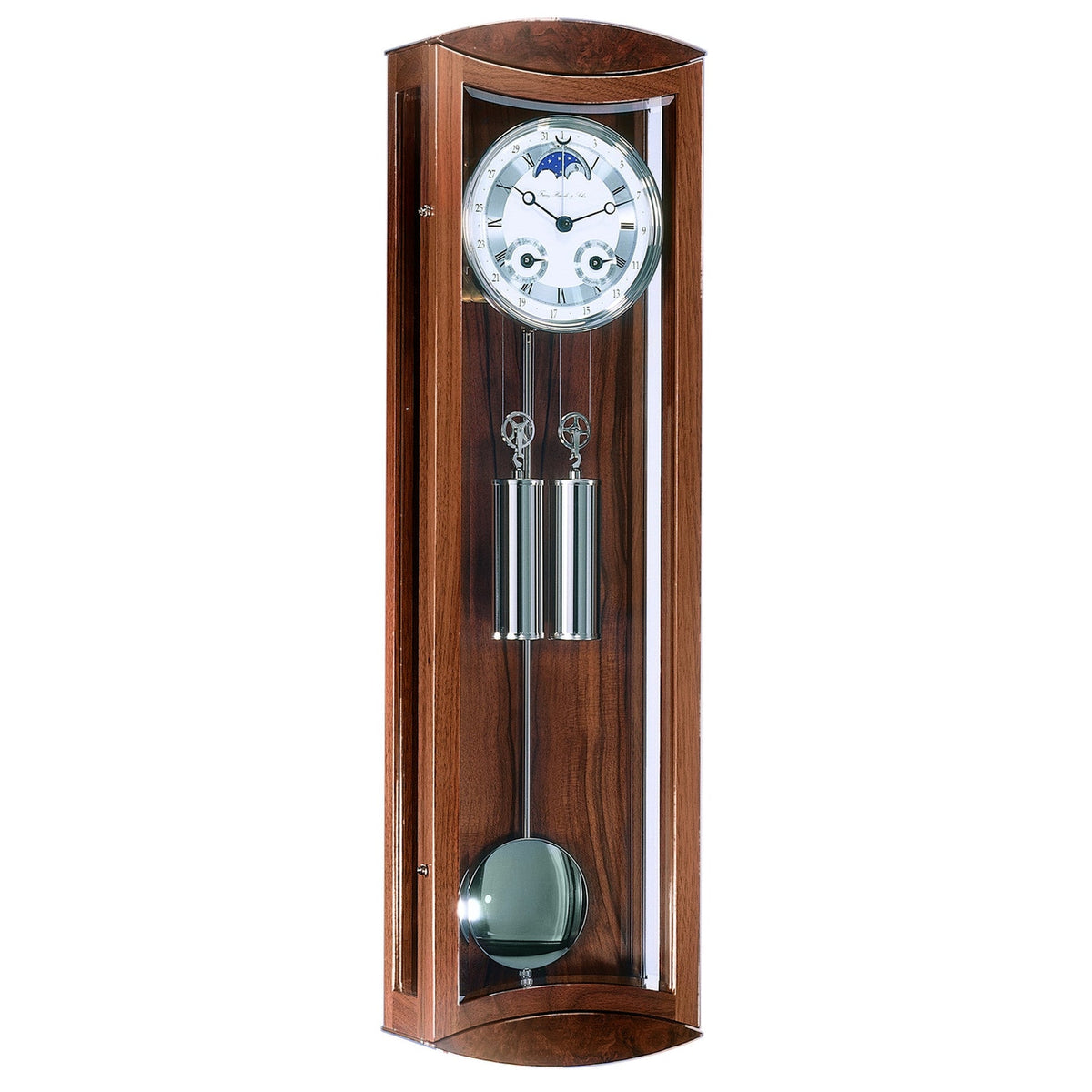 Hermle Excalibur Mechanical Wall Clock - Walnut