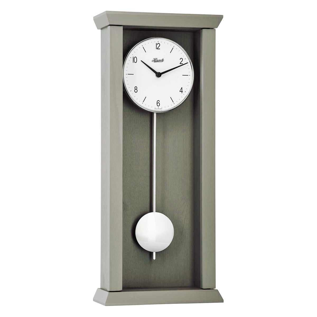 Hermle Cotswold Quartz Pendulum Wall Clock in Grey